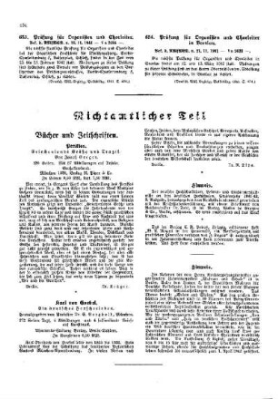 Prüfung für Organisten und Chorleiter in Breslau : [Amtliche Erlasse] ; [Amtlicher Teil]