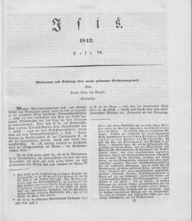 Meditation und Dichtung über meine gesammte Erscheinungswelt / vom Grafen Georg von Buquoy