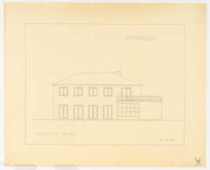 Wohnhaus: Ostansicht M 1:50