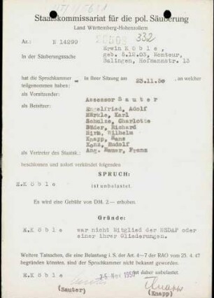 Köble, Erwin