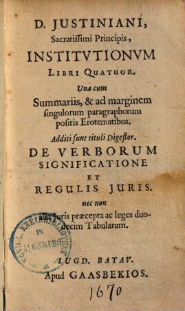 Institutionum libri quatuor