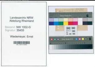 Entnazifizierung Ernst Wiedemeyer, geb. 01.03.1905 (Filmkaufmann)