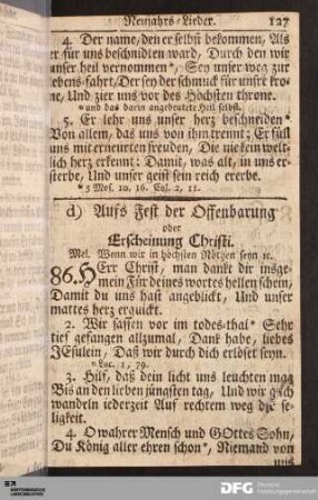 Auf Christi Erscheinung.