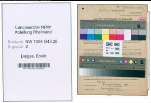 Entnazifizierung Erwin Dinges , geb. 24.08.1896 (Pruefer)