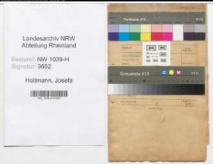 Entnazifizierung Josefa Holtmann , geb. 17.07.1892 (Lehrerin)