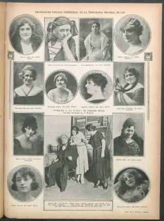 Principales figuras femeninas de la temporada teatral de 1922 [Fotografías]