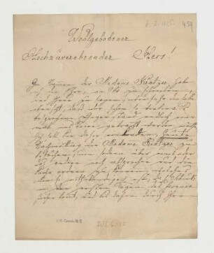 Brief von Sell an Joseph Heller