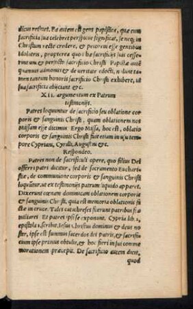 XII. argumentum ex Patrum testimoniis.