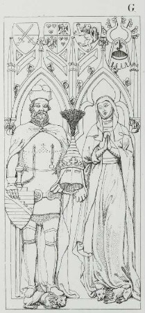 Rudolph I. von Sachsen-Wittenberg mit Gemahlin (nach mittelalterlicher Plastik)