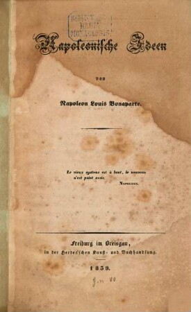Napoleonische Ideen