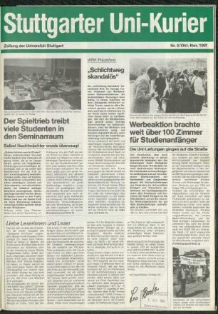 Heft Nr. 5 / Okt.-Nov. 1981