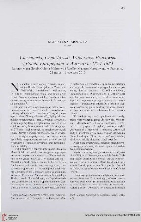 72: [Rezension von: Chełmoński, Chmielowski, Witkiewicz]