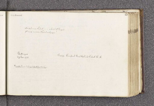 Georg Bernhard Grautorff. – Incipit: Du bist mein Freund! - - o tausend Segen. – Göttingen, 09.01.1775