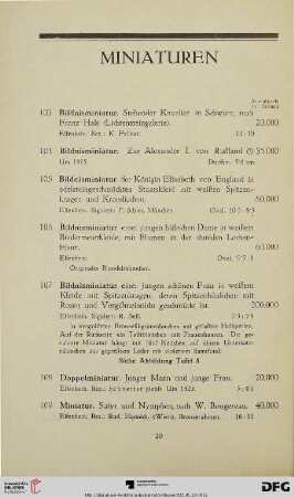 Miniaturen (Nr. 103-112)