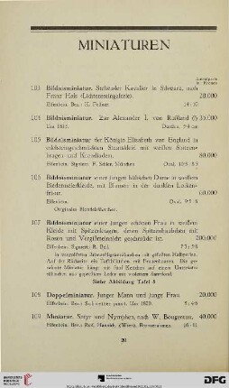 Miniaturen (Nr. 103-112)