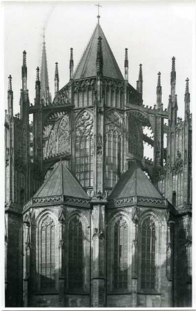 Der Veitsdom von Osten, Prag, Böhmen und Mähren