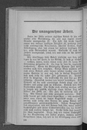 Die unangenehme Arbeit