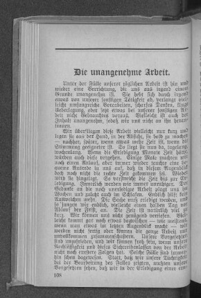 Die unangenehme Arbeit
