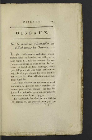 Oiseaux.