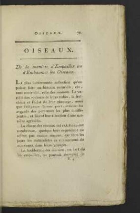 Oiseaux.