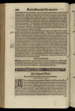 Das Zehende Buch.