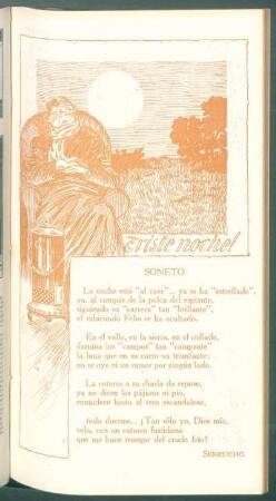 Triste noche! - Soneto