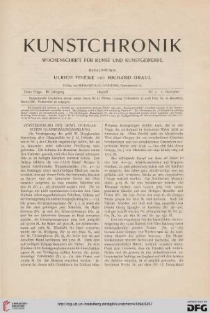Versteigerung der gräfl. Douglasschen Glasgemäldesammlung