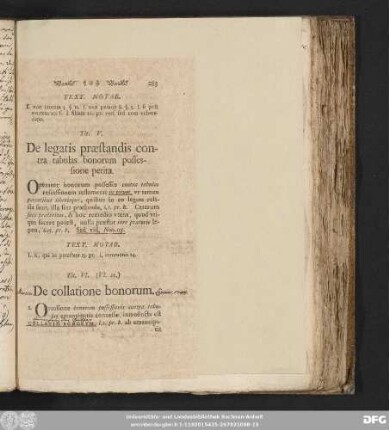 Tit. V. De legatis praestandis contra tabulas bonorum possessione petita.
