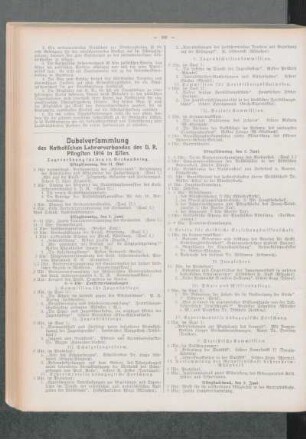 Jubelversammlung des Katholischen Lehrerverbandes des D. R. : Pfingsten 1914 in Essen. Tagesordnung für den 16. Verbandstag