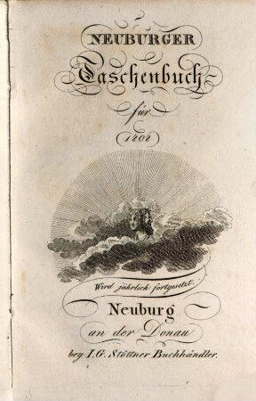 Neuburger Taschenbuch : auf das Jahr.... 1808