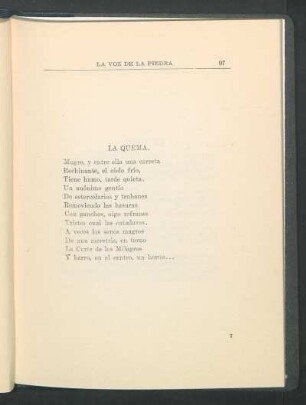 La quema.