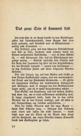 Das ganze Sein ist flammend Leid