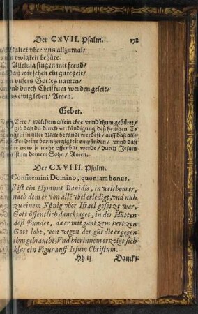 Der CXVIII. Psalm.