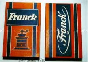 Packungen mit Inhalt "Karo-Franck Kaffeezusatz" (1/2 kg)