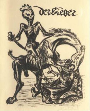 Der Sieger : Der Sieger. Lithografie; 310 x 237 mm (um 1924; E. Barlach)