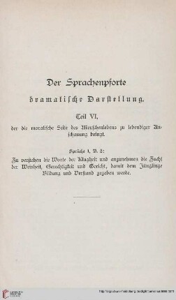 Der Sprachenpforte dramatische Darstellung Teil VI […]