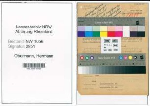 Entnazifizierung Hermann Obermann , geb. 11.03.1899 (Elektriker)