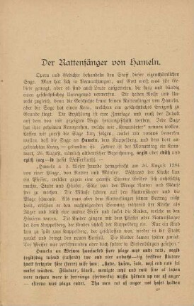 Der Rattenfänger von Hameln