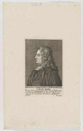 Bildnis des Iohannes Christianvs Kirchmeier