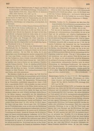 228-229 [Rezension] Niederberger, Basilius, Die Logoslehre des hl. Cyrill von Jerusalem