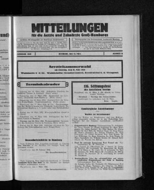 Jahrgang 1932, Hamburg, den 13. März, Nummer 11