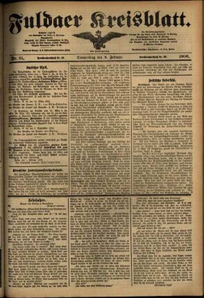 Ausgabe vom Donnerstag, den 08. Februar 1906.