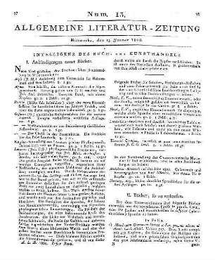 Intelligenz des Buch- und Kunsthandels