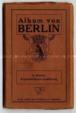 Postkartenleporello mit Ansichten aus Berlin