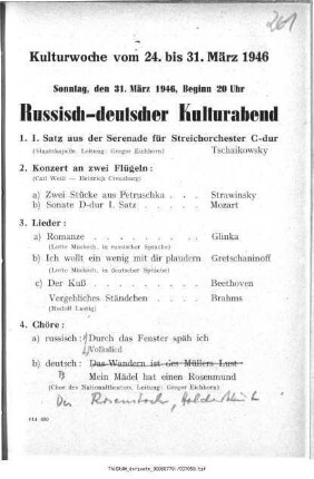 Russisch-deutscher Kulturabend