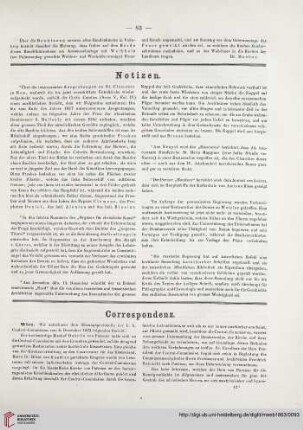 Correspondenz