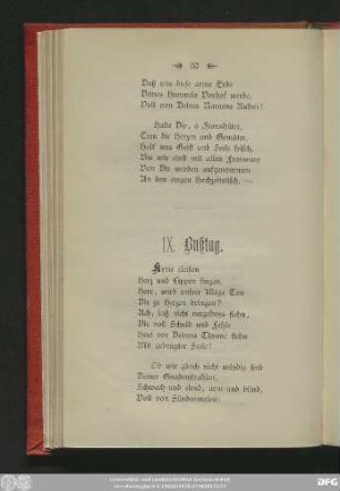 IX. Bußtag.