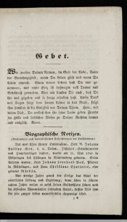 Biographische Notizen