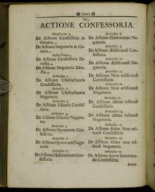 De Actione Confessoria.