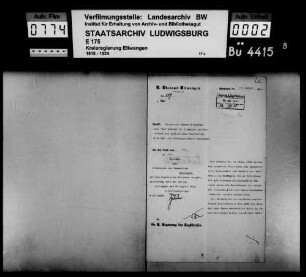 Verleihung der juristischen Persönlichkeit, OA Ellwangen